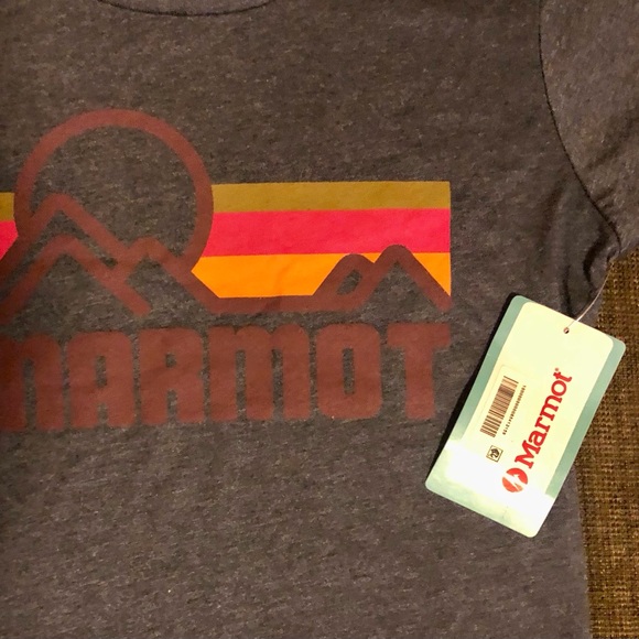 NWT Marmot Women's Coastal Short-Sleeve T-Shirt Navy Heather Sz XS - Picture 5 of 7